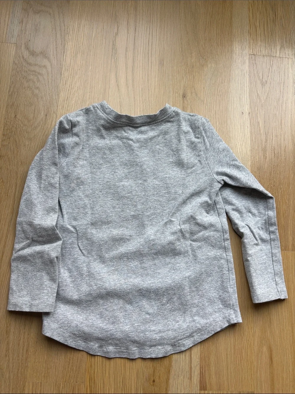 Huxbaby Grey Long-Sleeve Tee with Bear Basketball Graphic